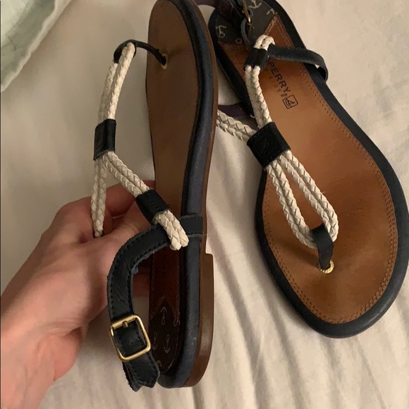 Sperry top sider navy sandals - Picture 2 of 2